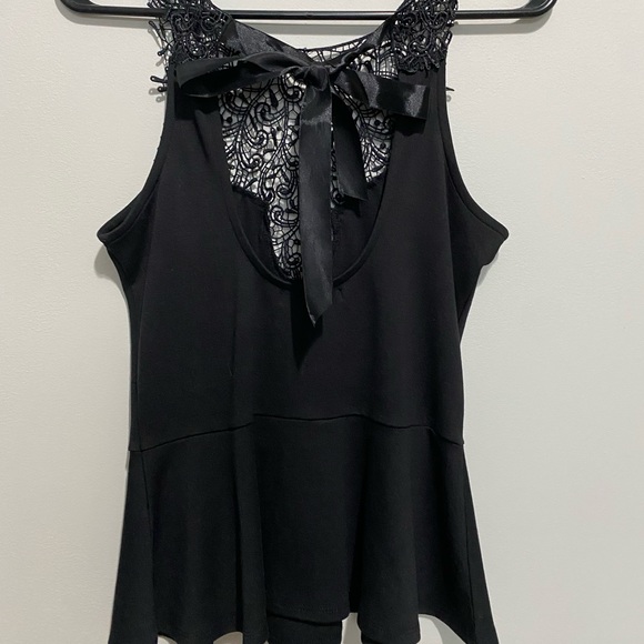 Fancy Dress top peplum *Sold** - Picture 3 of 3